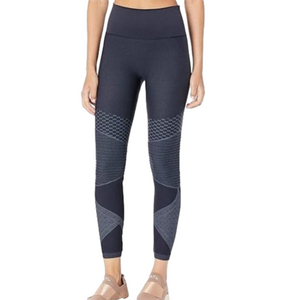 SPANX‎ Black and Grey Yoga Seamless Leggings for Women Tummy Control Size L